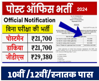 Post Office Bharti Form 2024